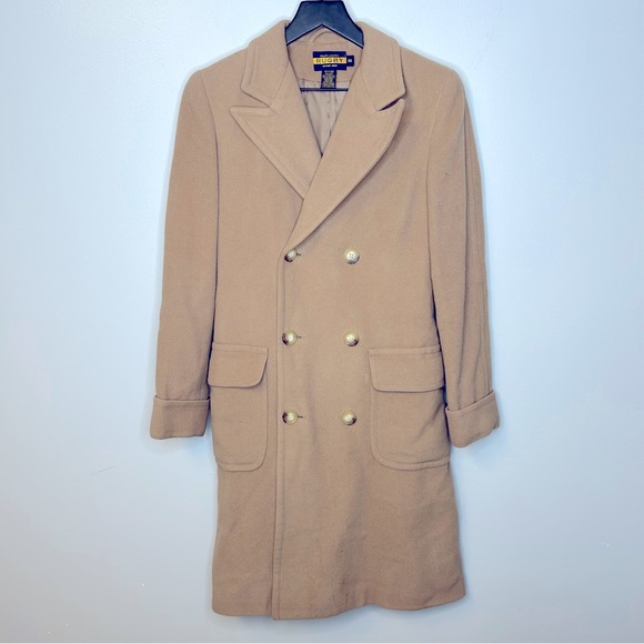 Rugby Ralph Lauren Camel Hair Coat Size Xs